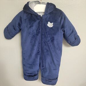 Carter's Raccoon Hooded Soft Fleece Snowsuit Baby Size 6-9M